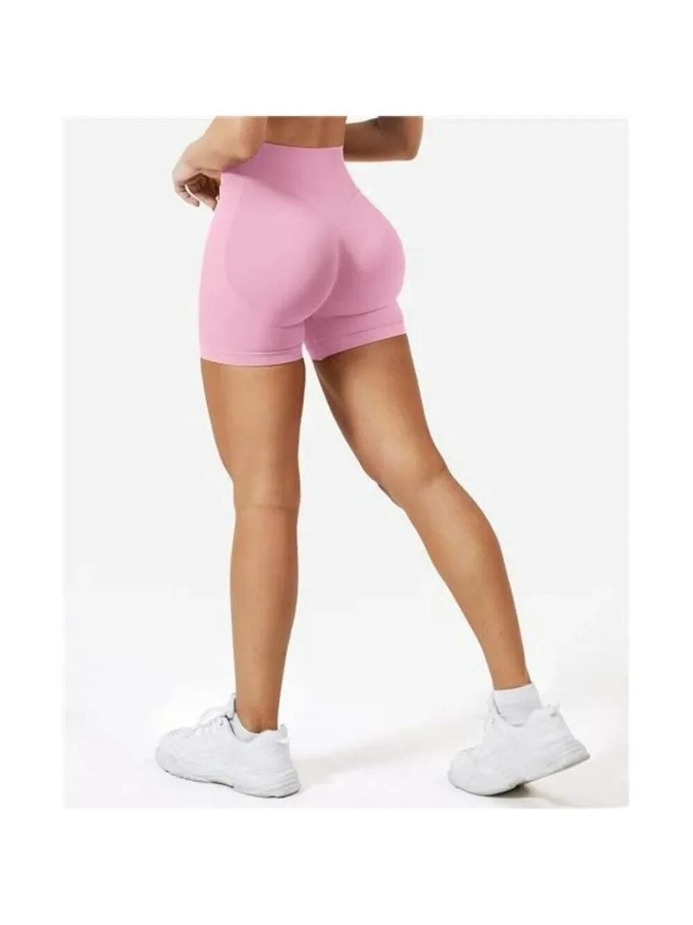 VOYJOY Scrunch Butt Workout Shorts Women Seamless Booty Biker Gym Tummy Control